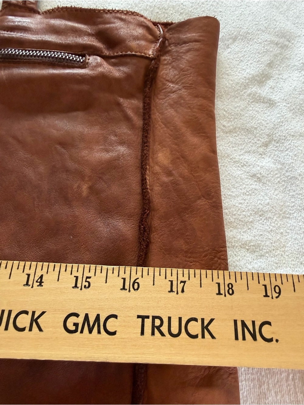 Harbour 2nd Cognac Brown Leather Tote Bag Soft Distressed Chic Quiet luxury - Picture 12 of 13